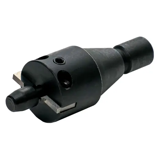 Tête de coupe à 3 voies pour RCBS MatchMaster Precision Case Trimmer. Coupe, chanfreine l'intérieur et ébavure l'extérieur en une seule étape. Lames en carbure, comprend un pilote pour calibre .26.